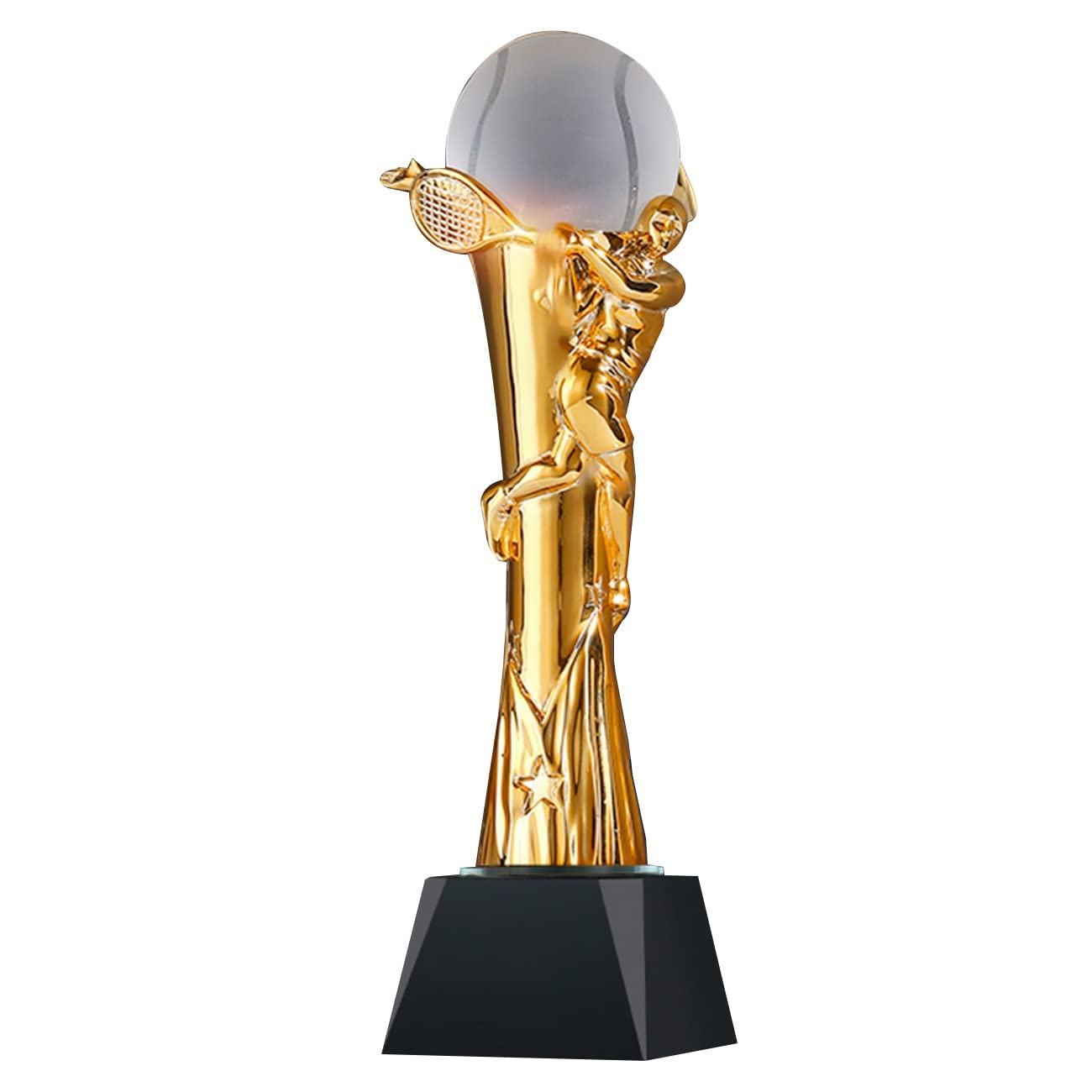 Trofei, medaglie e premi Trofeo Torneo di Tennis Professionista Trofeo Resina Oro Trofeo Premio Evento Tennistico Trofeo Evento Sportivo Decorazioni per La Casa Trofei (Color : Gold, S : 8 * 30cm)