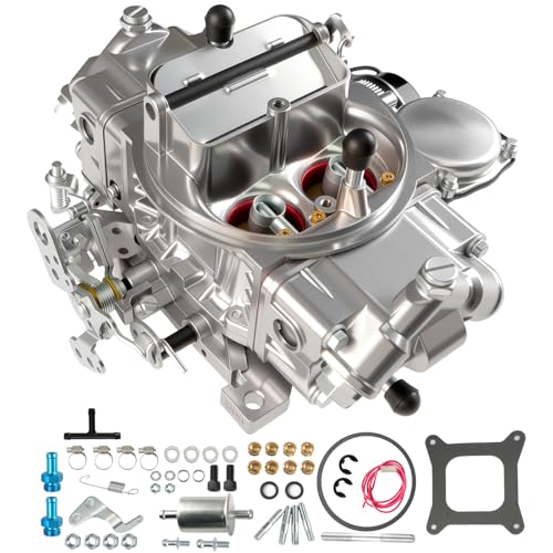 0-80458SA Carburetor 600 CFM 4-Barrel Electric Choke Fit For Holley 4160 Square-Bore Vacuum Secondary Dual Fuel Inlet Street/Strip Gasoline Engines
