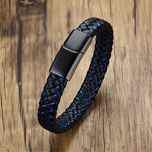 ZKXXJ Muslim Islam Allah Bracelet for Men Women,Stainless Steel Braided Leather Sun Moon Muslim Allah Engraved Cuff Bracelets Arabic Shahada Islamic Bracelet Jewelry with Magnetic Buckle4