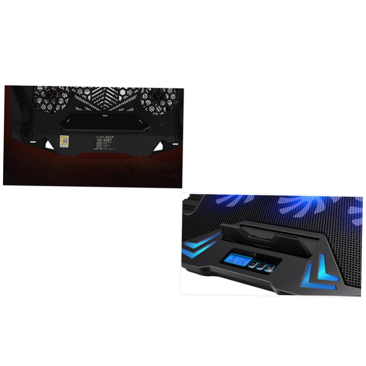 Base Raffreddamento Laptop con Ventole Silenziose Superficie Resistente Supporto Regolabile Inclinato per Dissipazione Del Calore Alimentazione USB Adattatore Antiscivolo Design