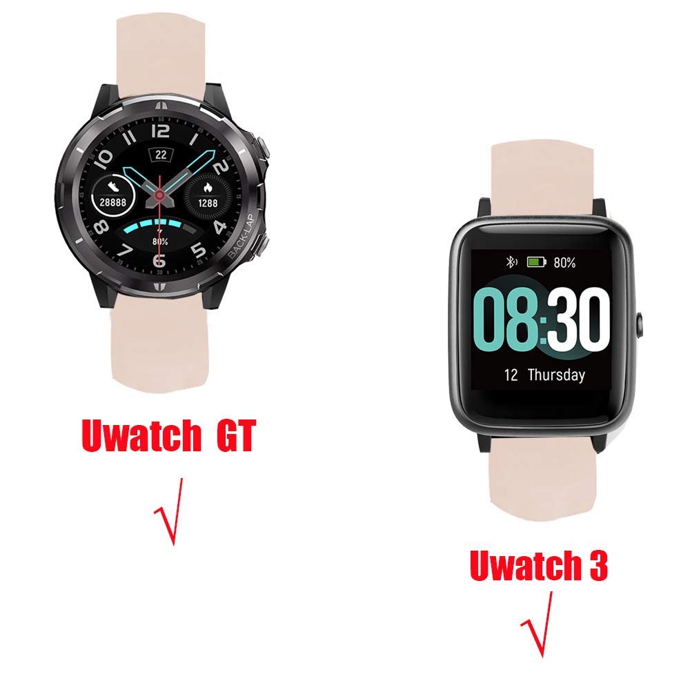 LvBu Cinturino In Acciaio Inossidabile 304 Con Strass Per UMIDIGI Uwatch 3/GT/Ufit - Oro Rosa - copertina