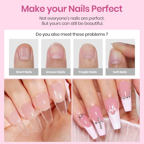 Image of Beetles Gel Nail Tips Etch-X- Coffin Long, 384pcs 12 Sizes Pre-Etched | Half Matte Full Cover Soft Gel Nail Tips, Press on False Nail Extension Acrylic Fake Nails, Easy DIY Salon Art