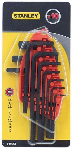 Stanley Hex Key Set 10Pc 1.5-10Mm 0 69 253