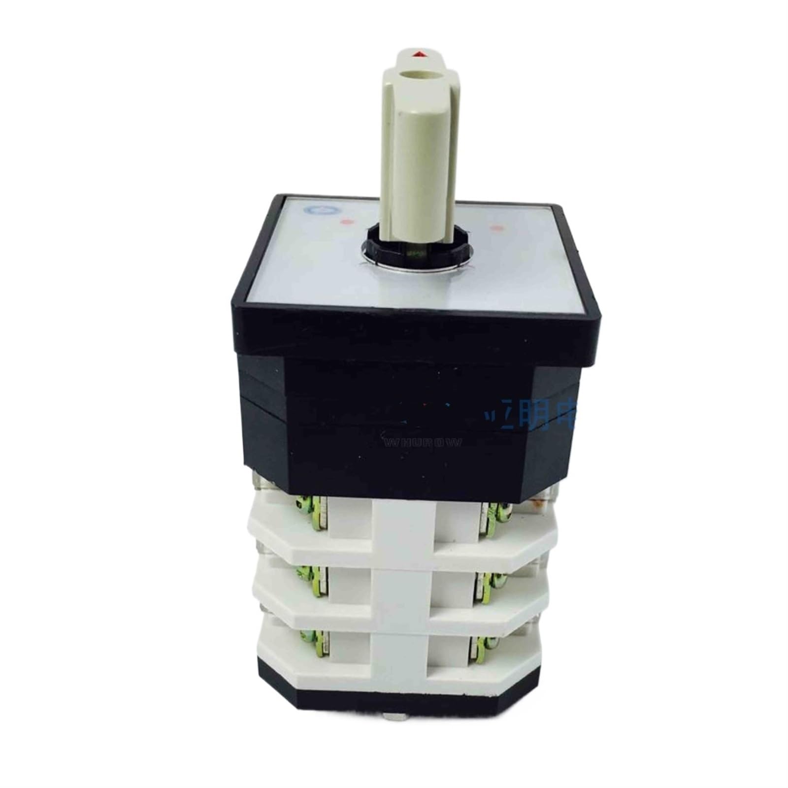 Interruptor de transferencia LW12-16/3B, motor de punto plateado de tres secciones y tres velocidades, autorreinicio giratorio