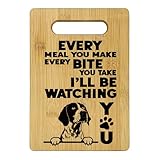Qeheb German Shorthaired Pointer Dog Cutting Boards for Kitchen, German Shorthaired Pointer Gifts, Every Meal You Make Every Bite You Take German Shorthaired Pointer Decor Cutting Boards for Kitchen