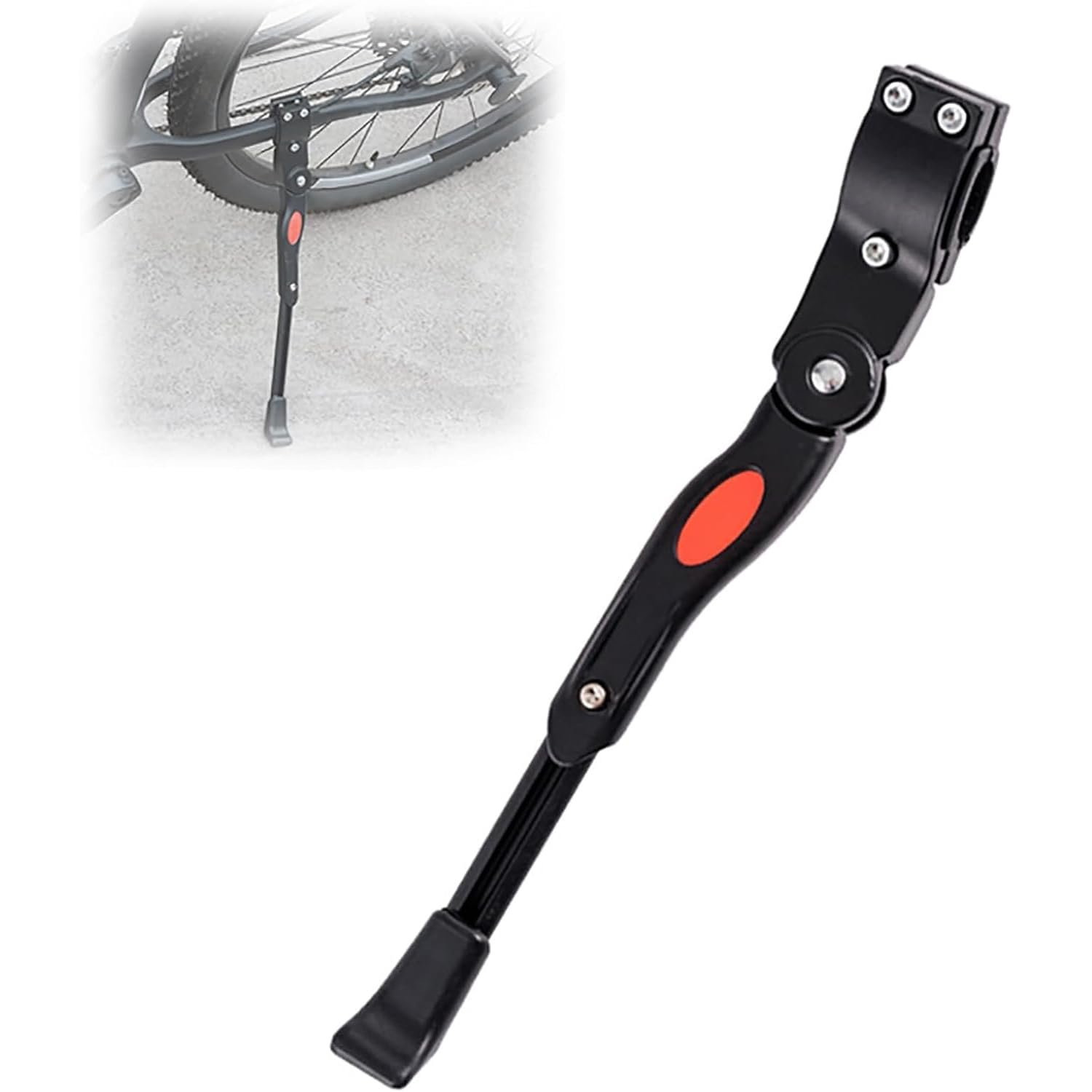 YJXHDX Bike Kickstand for Diamondback Bicycles Overdrive Comp 27.5, Adjustable Bicycle Kickstand, Rear Side Bike Stand Replacement Aluminium Alloy Anti-Slip,A