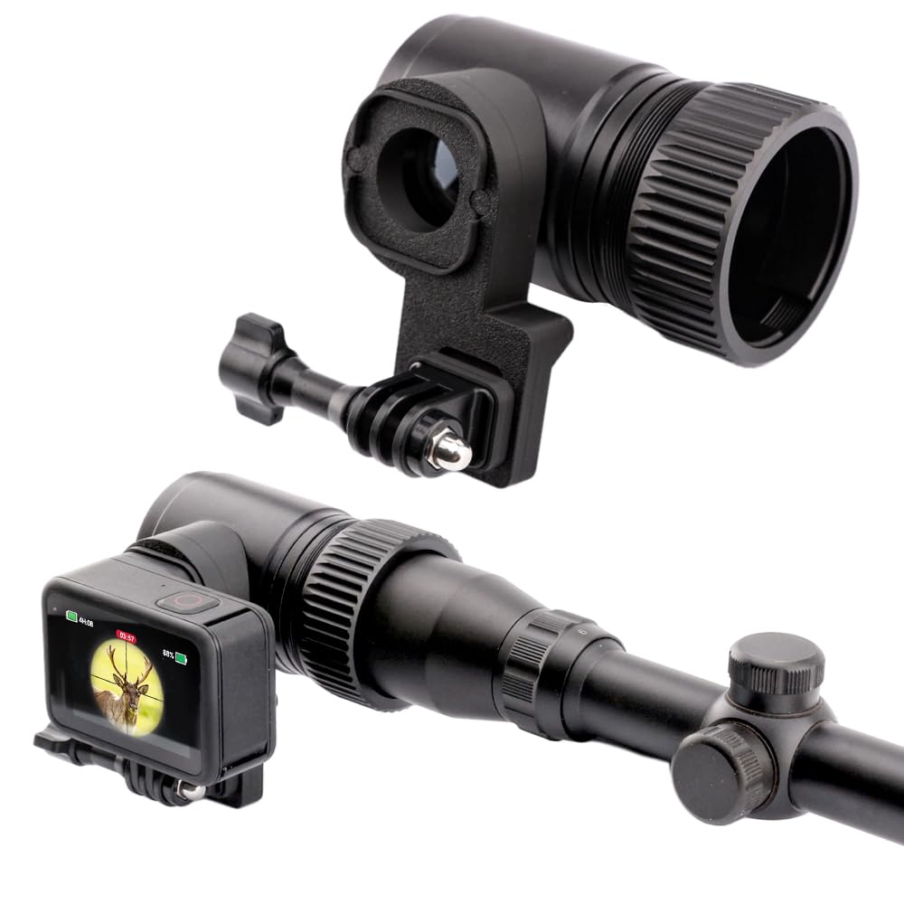 Scope Camera Adapter, Hero 9/10/11/12 Compatible with Sunshade | GoPro Hero Compatibility; Scope Adapter; Built-In Sunshade Design ScopeCam Adapter for Trainer-HERO Set