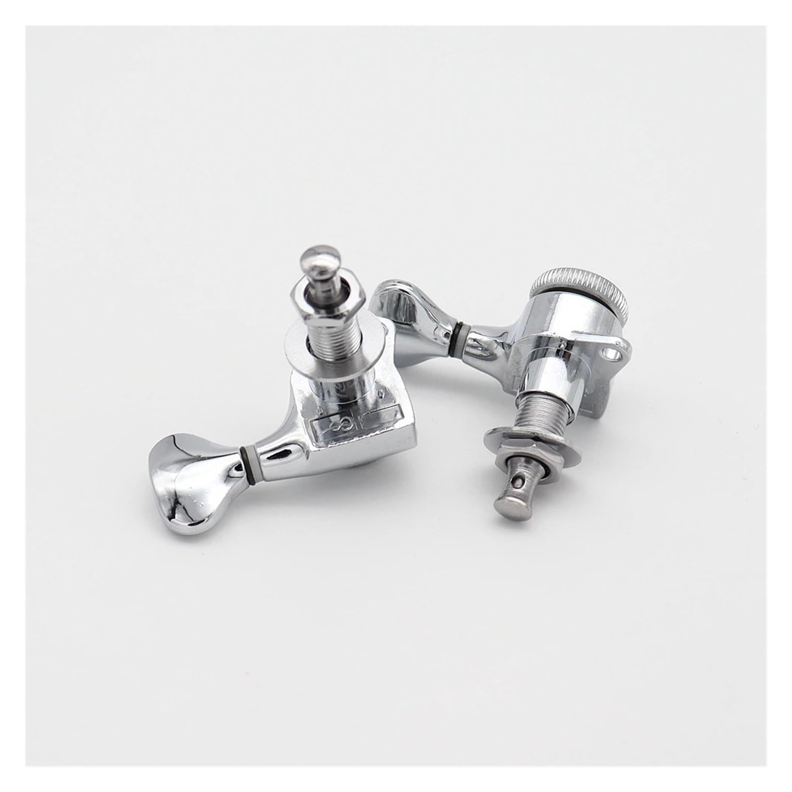 6 pezzi piroli for chitarra sinistra/destra accordatori di blocco meccaniche for corde di chitarra for chitarra elettrica acustica cromata(6R chrome)