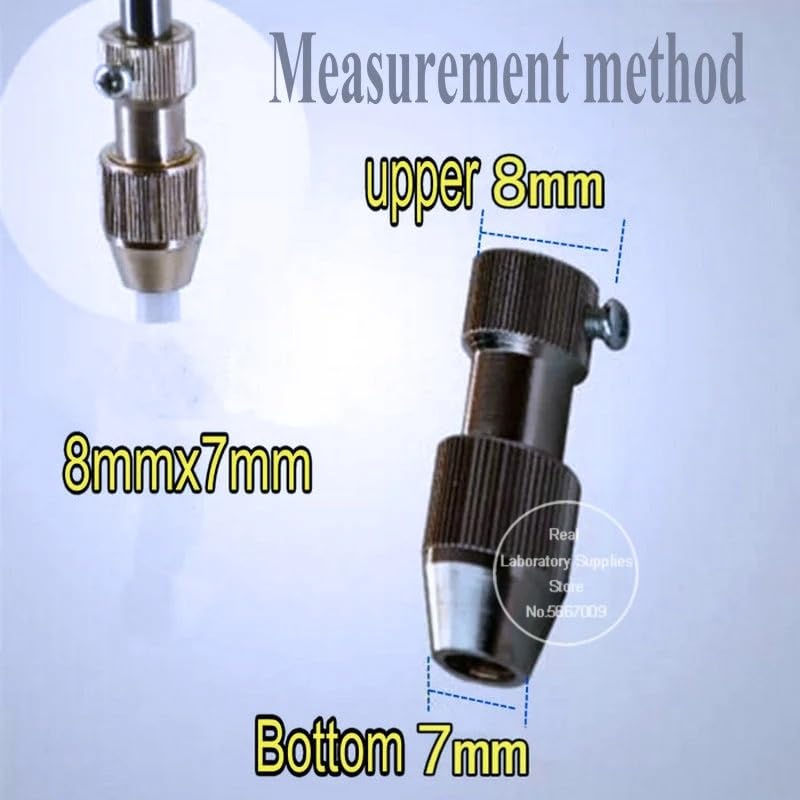 1/2/5pcs lab Dedicated Copper Chuck for Stainless Steel Rod or PTFE Stirring Rod JJ-1 Electric Mixer Equipment Accessories(8mmx7mm 2pcs)