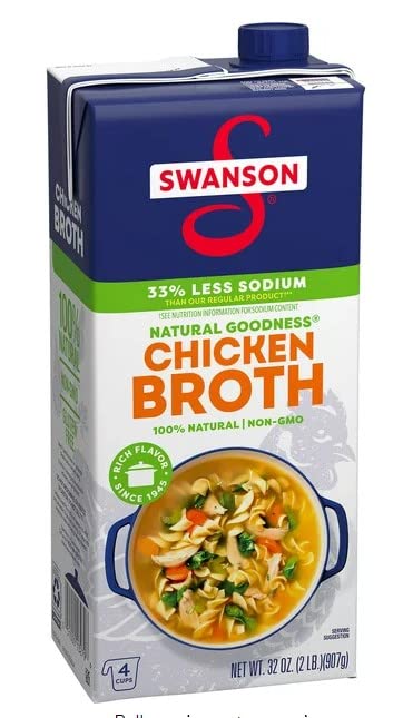Swanson Natural Goodness Chicken Broth Carton - 32oz (Pack of 4)