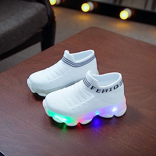 Boys Girls Knit Glitter Sneakers High Top Non Slip Running Walking Sparkle Sport Shoes Breathable Comfy Kids Sneakers2