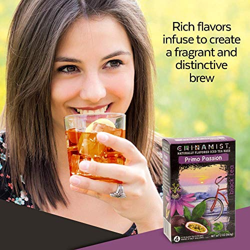 China Mist Iced Tea – Primo Passion Black Tea Infusion – Refreshing And Delicious – Each Tea Bag Yields 1/2 Gallon – 4 Bags. #TOP3