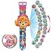 GXLXY Montre for Enfants, Enfants Regardez Une Bracelet en Jouet de Bande dessinée 3D Mignonne avec Couvercle réglable Date & Time 24 Voir Le projecteur for Enfants (Color : 11)