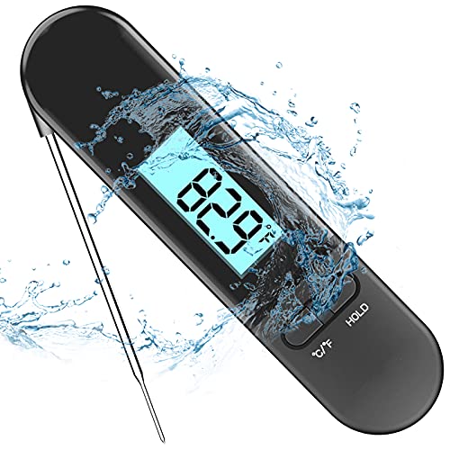 Digital Meat Thermometer Instant Read MinSoHi Waterproof BBQ Thermometer for Kitchen Milk Candy