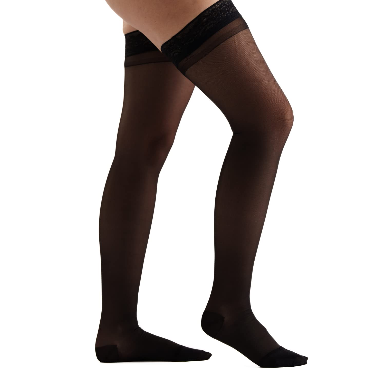EvoNation Medias de compresión para mujer, fabricadas en Estados Unidos, 20-30 mmHg, calcetines de manguera