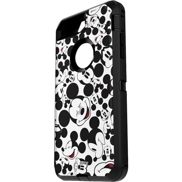 Skinit Decal Phone Skin Compatible with OtterBox Defender iPhone 7 Plus - Officially Licensed Disney Mickey Mouse Face Pattern Design