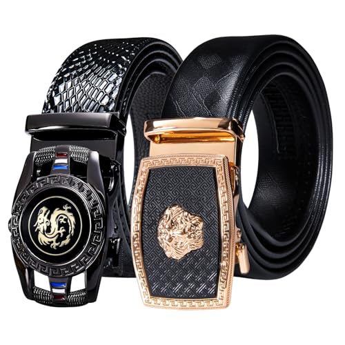 Dubulle Belts For Men Sliding Automatic Buckle Ratchet Belt