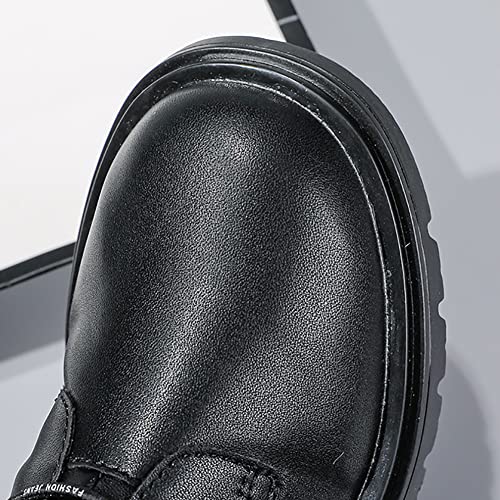 Girls Winter Knee High Riding Boots Leather Warm Fur Princess Boots3