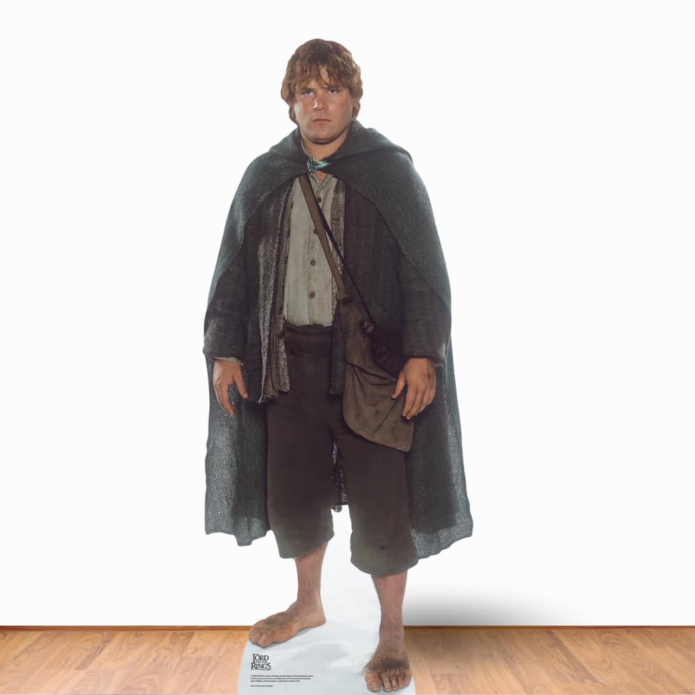 Star Cutouts SC4127 Samwise Gamgee - Sean Austin - Herr der Ringe lebensgroßer Pappaufsteller mit Mini
