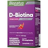 Bionatus, D-Biotina, Comprimidos mastigáveis, Suplemento alimentar, D-Biotina 45mcg + Coenzima R, 30 comprimidos • 30 doses, Roxo