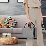 Luxja Photo Printer Case Compatible with Kodak Dock Plus, Photo Printer Bag with Accessory Pockets, Gray