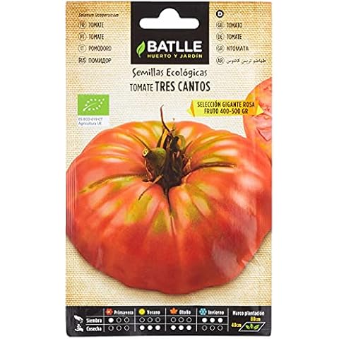 Battle - Tomato Seeds Ecological Tres Cantos Giants Pink (85 Seeds - Bio) Cover