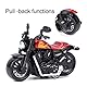 Zerodis Legierung Motorrad Spielzeug Hoch Simulation Motorrad Modell Pull-Back Fahrzeug Spielzeug für Kinder Intellektuelles Spielzeug Geschenkset(rot)