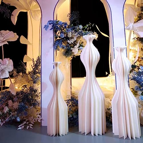 Vases en papier pliants ARIASS à structure incurvée pour centres de table - 5
