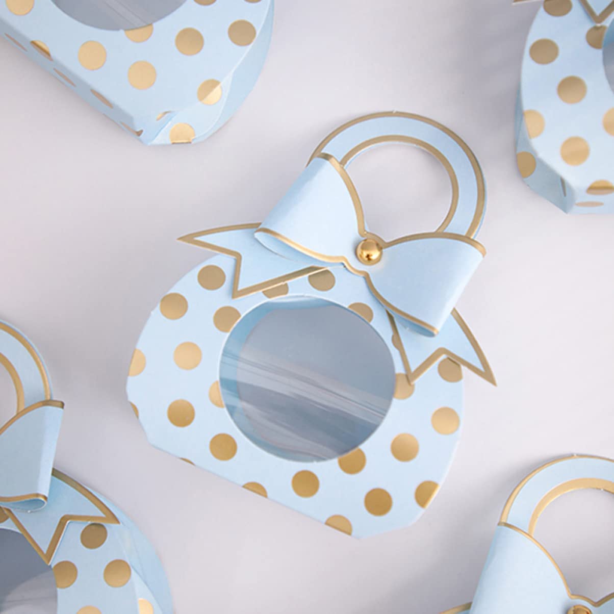 FOMIYES 50 Pezzi Scatola caramelle scatole del matrimonio Scatole cioccolatini per Mini scatole Contenitori del scatole per Blu