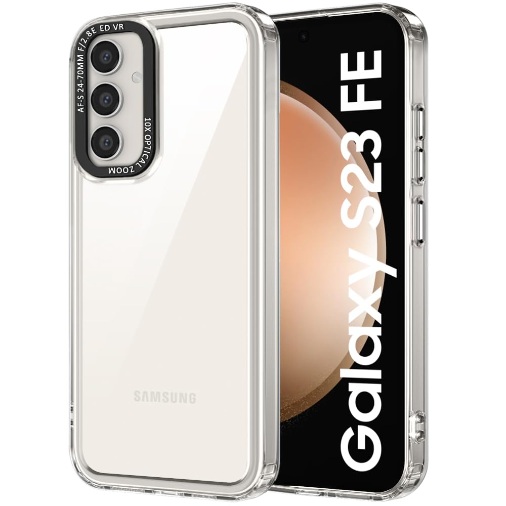 TheGiftKart Hybrid Shockproof Samsung Galaxy S23 FE 5G Back Cover Case | Stylish Camera Border | Plated Buttons | Crystal Clear Hard Back Cover Case for Samsung S23 FE (TPU & PC, Transparent Bumper) (B0D6B4BF53) Amazon Price History, Amazon Price Tracker