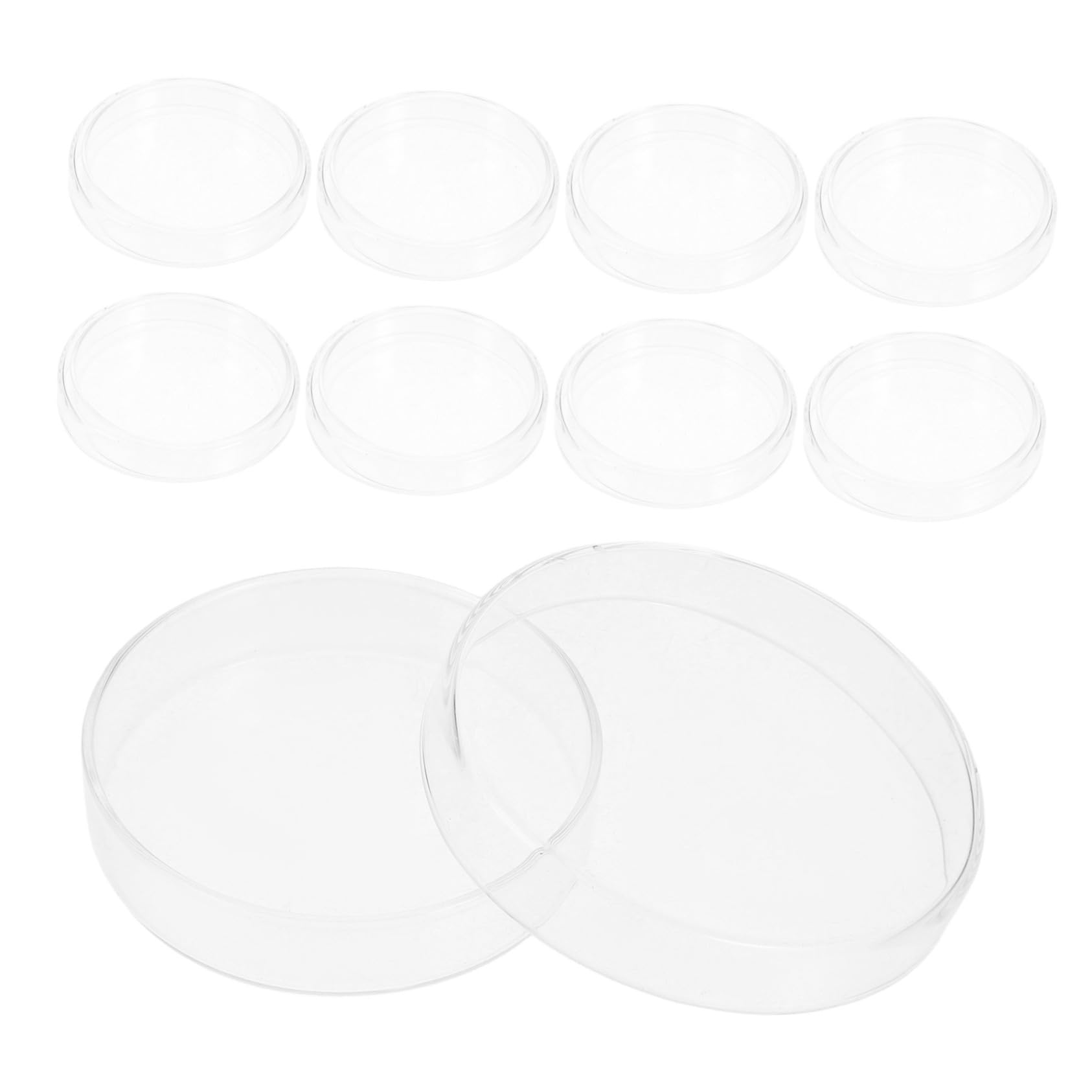 10stücke Glas-petrischalen mit Deckel für Mikrobiologische Kulturen Kulturgefäße für Experimente Wissenschafts und Labormaterial Borosilikatglas für Sterile Bedingungen