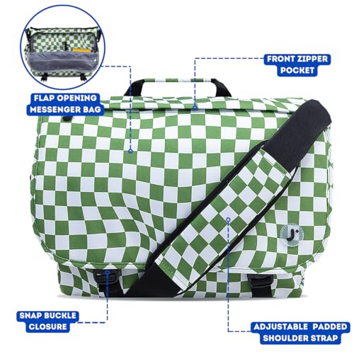 Image of J World New York Thomas Laptop Messenger Bag for Women & Men. Kids Computer Bookbag