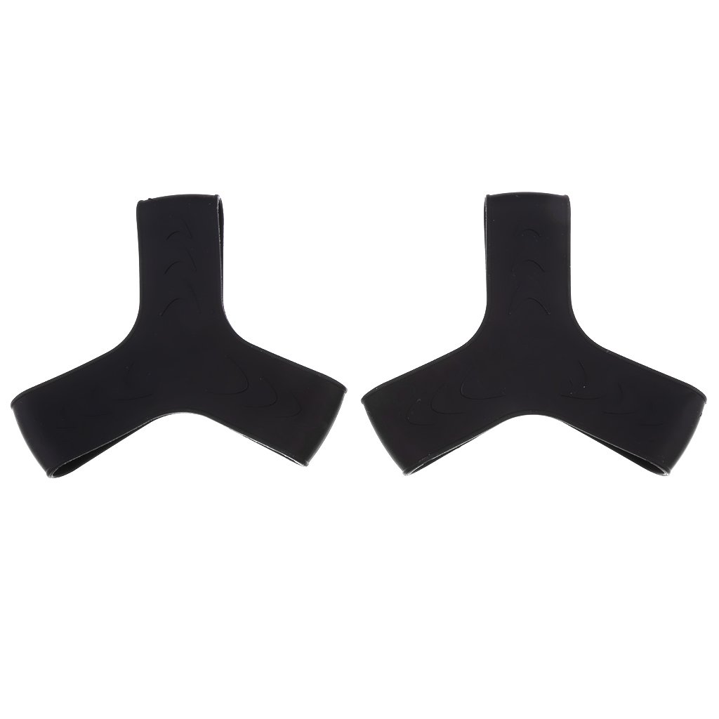 Sharplace 2 Pieces/Set Rubber Fin Keepers Holder Scuba Diving Snorkeling Accessory Black, L