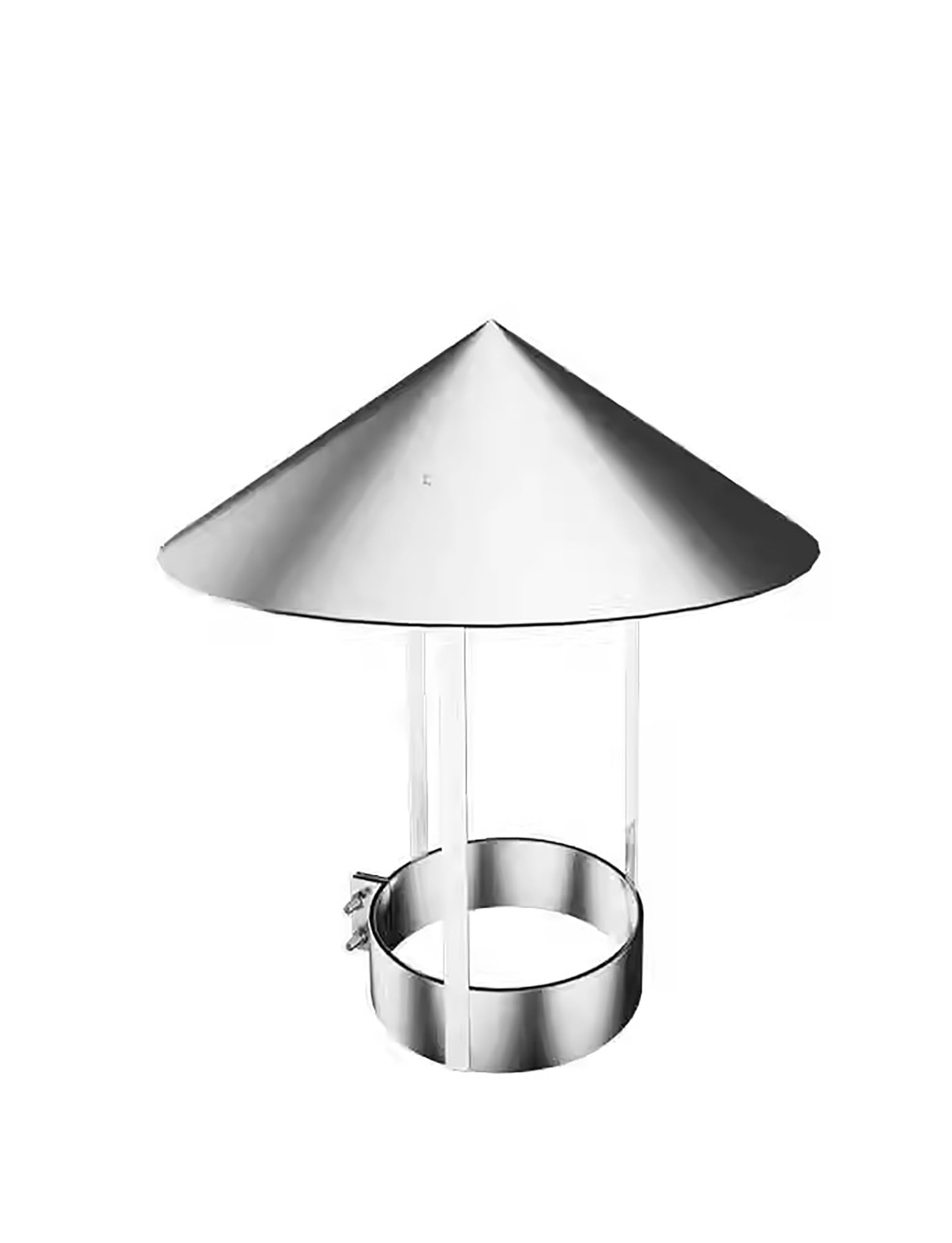 Tapa metálica para Chimenea, Tapa cónica para Chimenea, Tapa para Chimenea Tipo C para Chimenea Exterior, para conducto de calefacción (21 cm/8,27 Pulgadas)