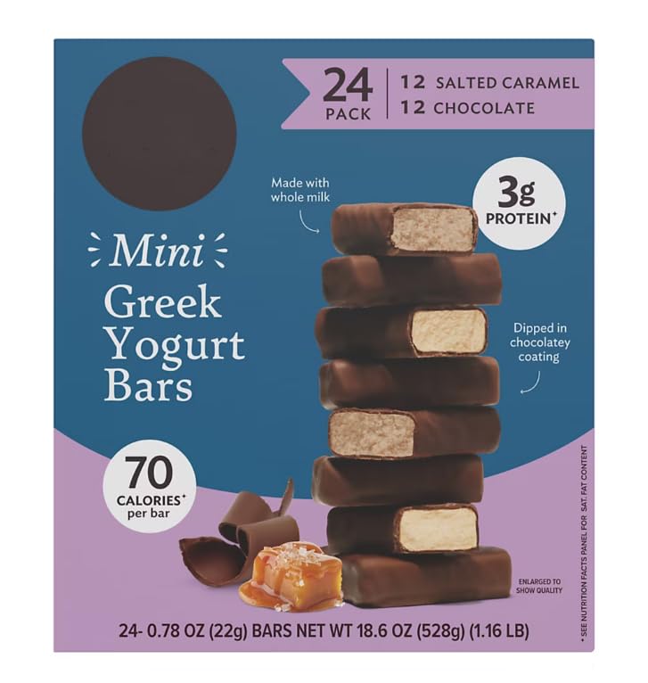 Greek Cookies & Cream, Vanilla Yogurt Bars, Mini Bars Pack, 24 pk./0.78 oz.
