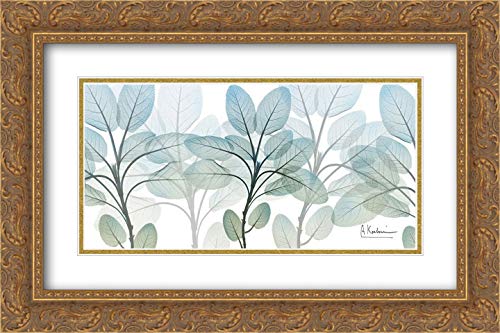 Koetsier, Albert 40x25 Gold Ornate Frame and Double Matted Museum Art Print Titled Resilient Blooms 1
