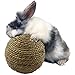 Hasen Kauspielzeug Grasball Kaninchen Hamster Nager, Kaninchen Spielzeug Naturrasen Ball, Rattan-Bälle Für Die Zahnreinigung Kaut - 6cm