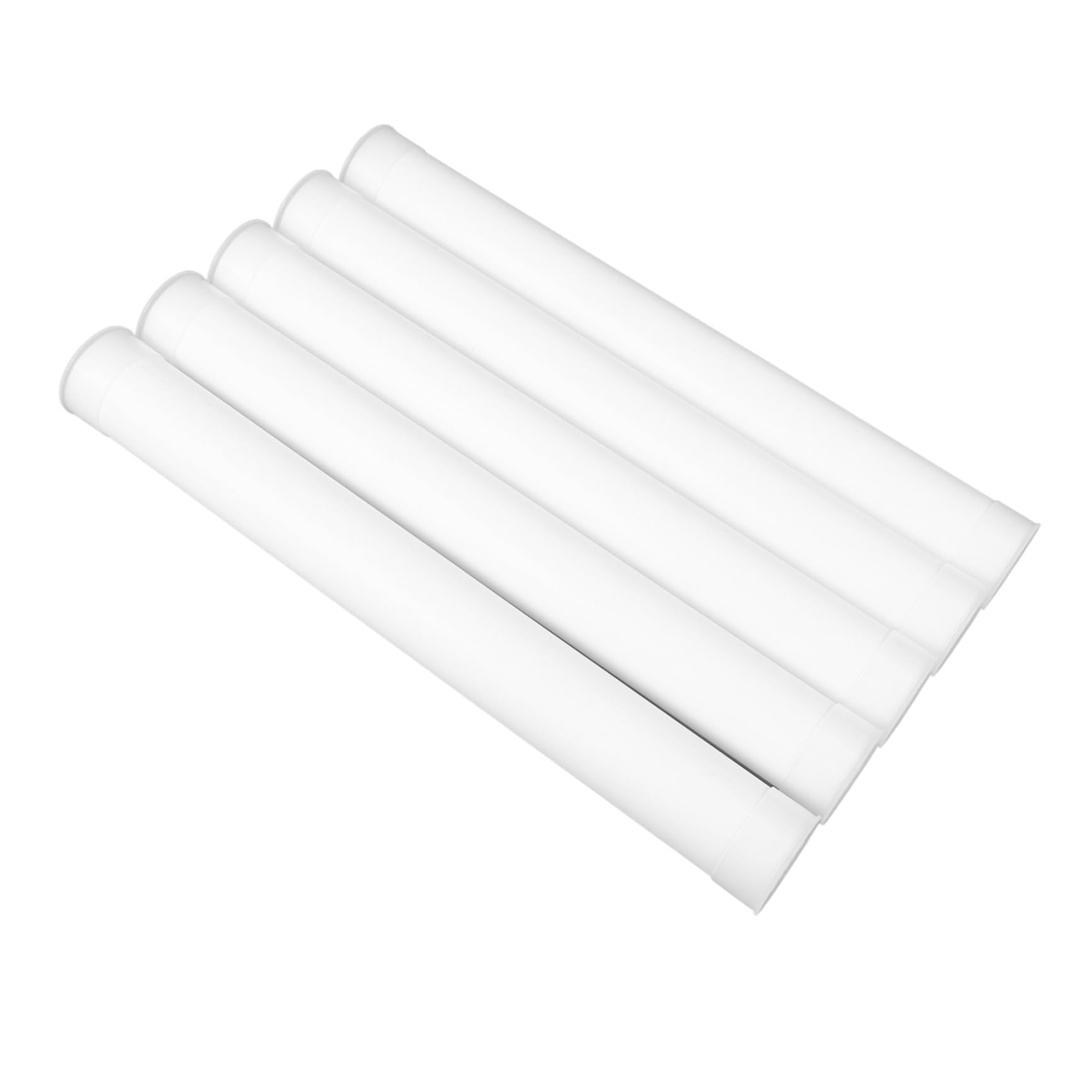 STOBAZA 5 Pack Round Tube Mailers 3.5x31cm 3.5cm Matte Finish Storage Tubes Caps Decorative Shipping and Storage Containers