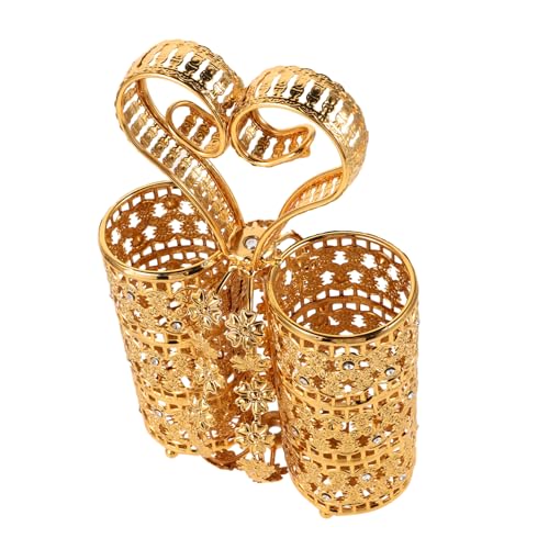 Cabilock ヨーロ タイルの食器収納ラック キッチンデスクトップスプーンコンテナ 箸バケツ 箸物干し 食器オーガナイザー キッチン用食器ホルダー ストローホルダー 鉄 Golden