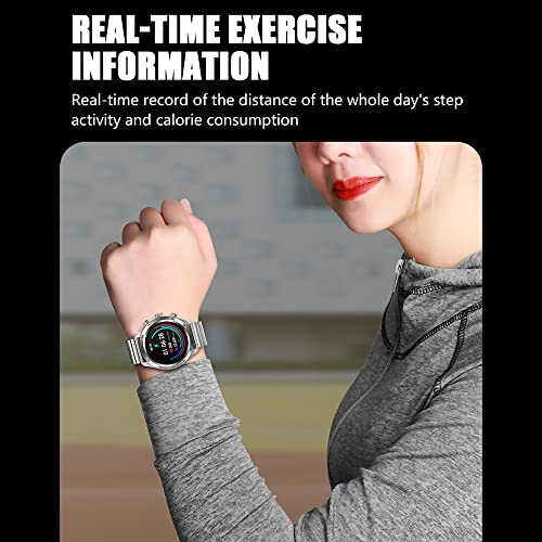 TYBERLEY Men's Smartwatch 1.32" HD Round Screen Bluetooth Talk Activity Tracker Blood Pressure/Oxygen/Heart Rate/Sleep Monitoring IP67 Waterproof Sports & Fitness Watch for Android iOS - Image 3