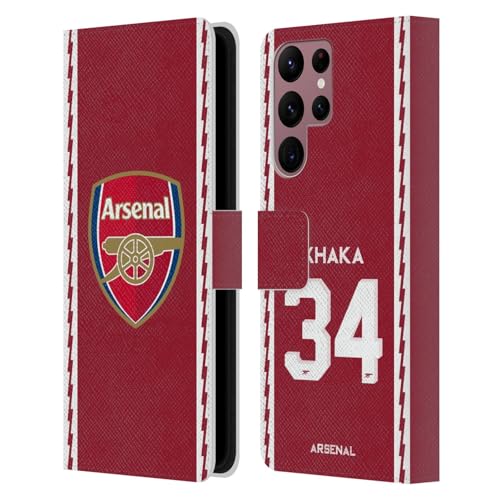 Étui Arsenal FC Samsung S22 Ultra Antichoc Housse Cuir Granit Xhaka
