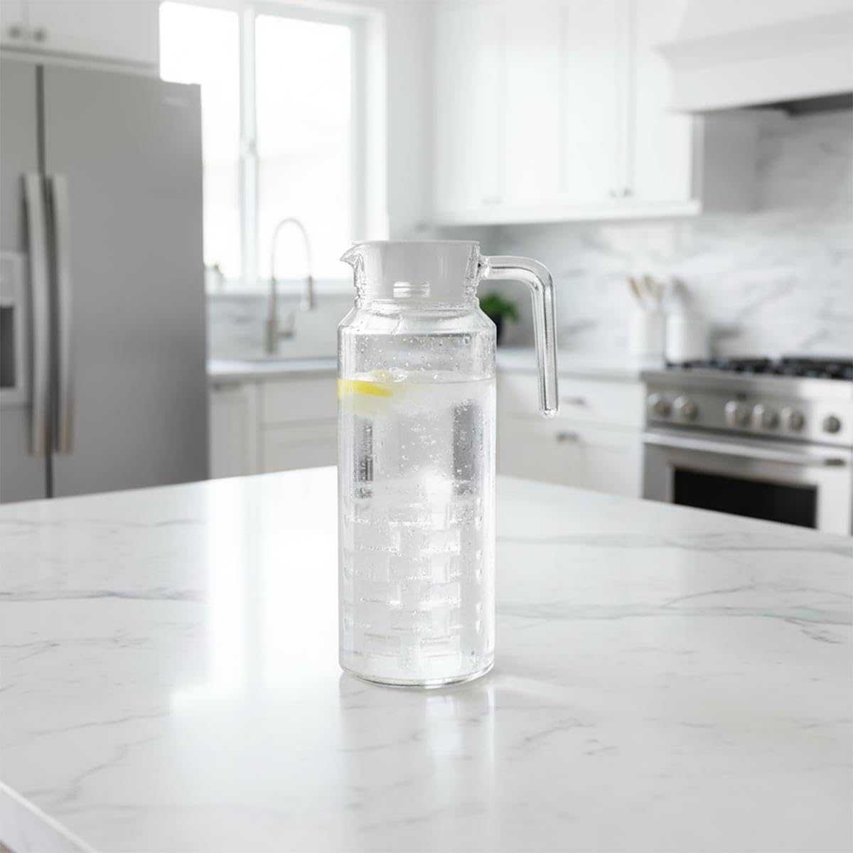 Luminarc Fridge Jug 1.3L with Lid - Transparent -2