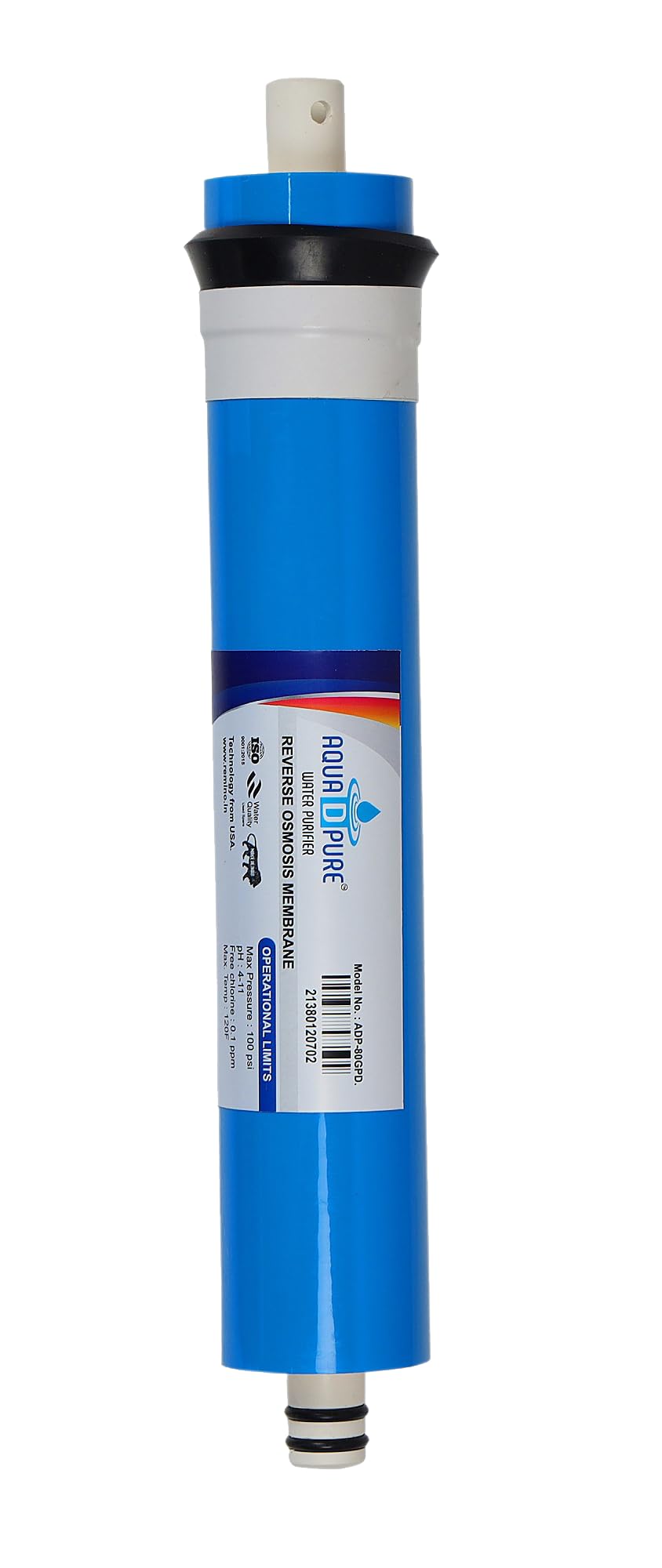 Aqua D Pure RO Membrane 80 GPD | Reverse Osmosis Water Filter Cartridge for RO Purifiers | Removes Heavy Metals, Fluoride, Arsenic | Universal Fit-image-48