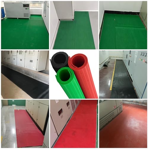 Tapis isolant en caoutchouc pour sol d'atelier et poste haute tension - 2