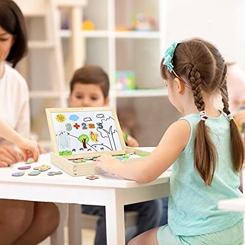 Jerryvon 160 Pezzi Puzzle Magnetico Legno, Lavagna...