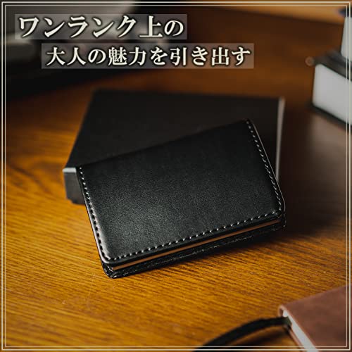 GALVANO 名刺入れ 本革 スムースブラック