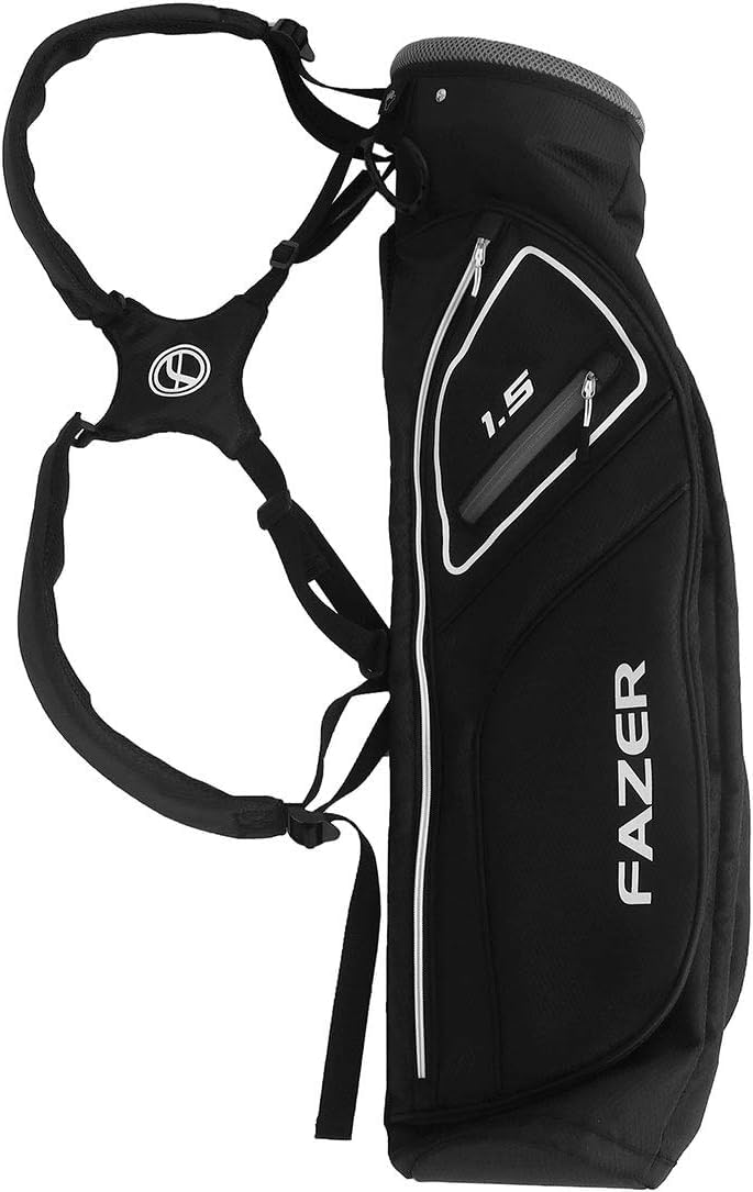 Lightweight Golf Bag with Club Dividers, Full-Length Club Dividers & 6 Zippered Pockets - Durable Nylon Golf Club Bag for Convenient Carrying & Storage