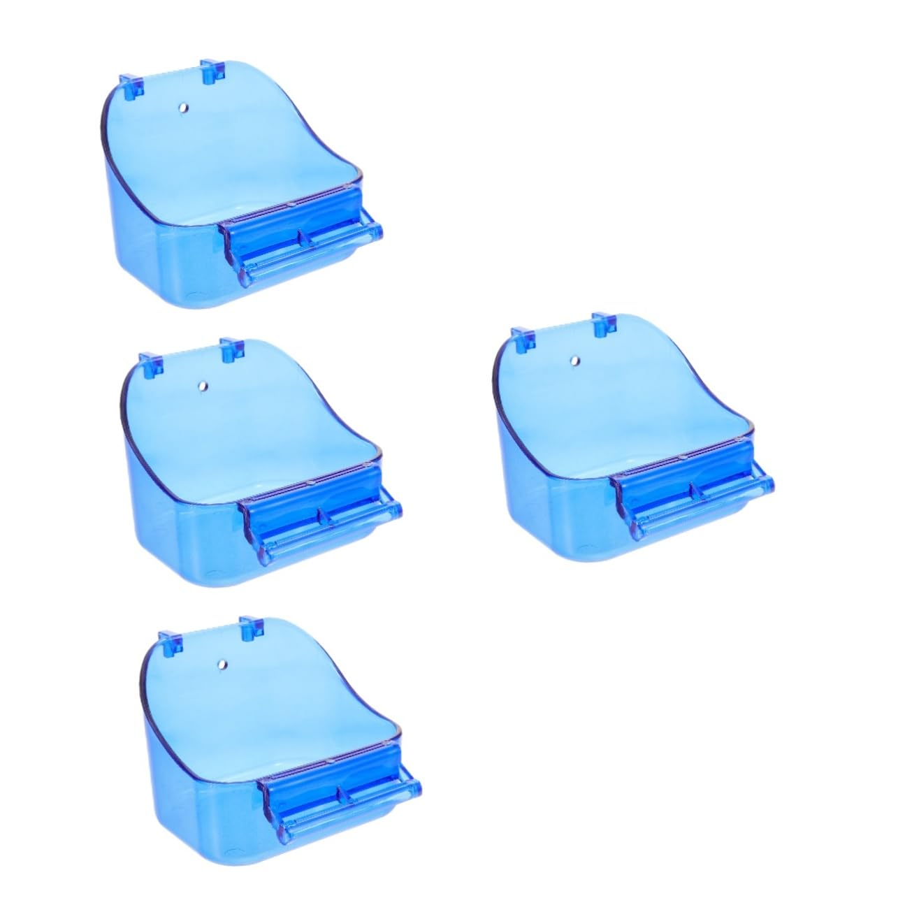 BESPORTBLE 4pezzi Box Per Pappagalli Multifunzione Vaschetta Per Bagno Uccelli Facile Da Installare Accessorio Per Gabbia Uccelli
