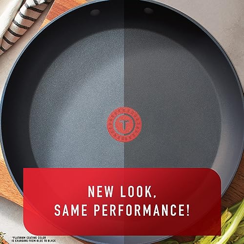 T-fal Platinum Nonstick Fry Pan 12 Inch Induction Oven Broiler Safe 500F Cookware, Pots and Pans, Dishwasher Safe Black - Image 3