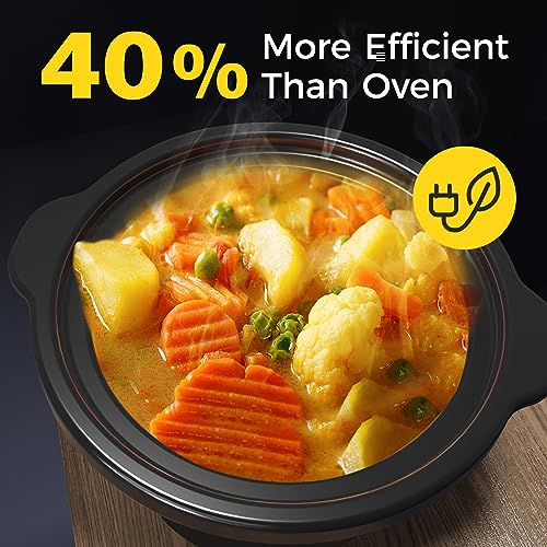 Sunvivi-Dual-Slow-Cooker-Buffet-Server-Warmer-with-2-Removable-Ceramic-Pots-3-Adjustable-Temp-Settings-2-Visible-Glass-Lids-Stainless-Steel-25-QT-Black